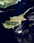 Chypre vue par satellite
