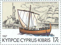 Timbre représentant le Kyrenia