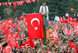 Manifestation laïque en Turquie